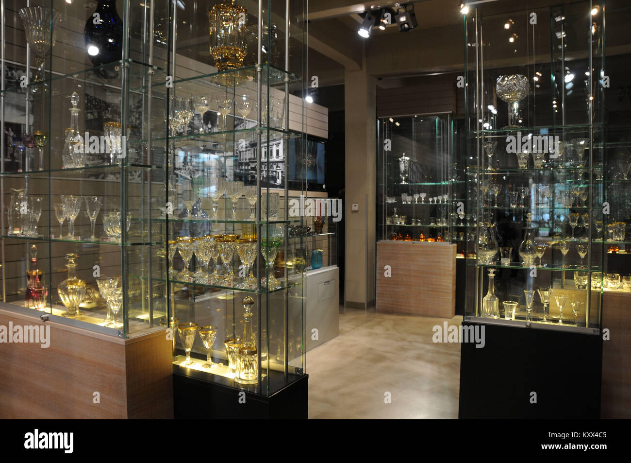 Store, commercio, Moser cristalli, 2014, Karlovy Vary, Repubblica Ceca. Foto Stock