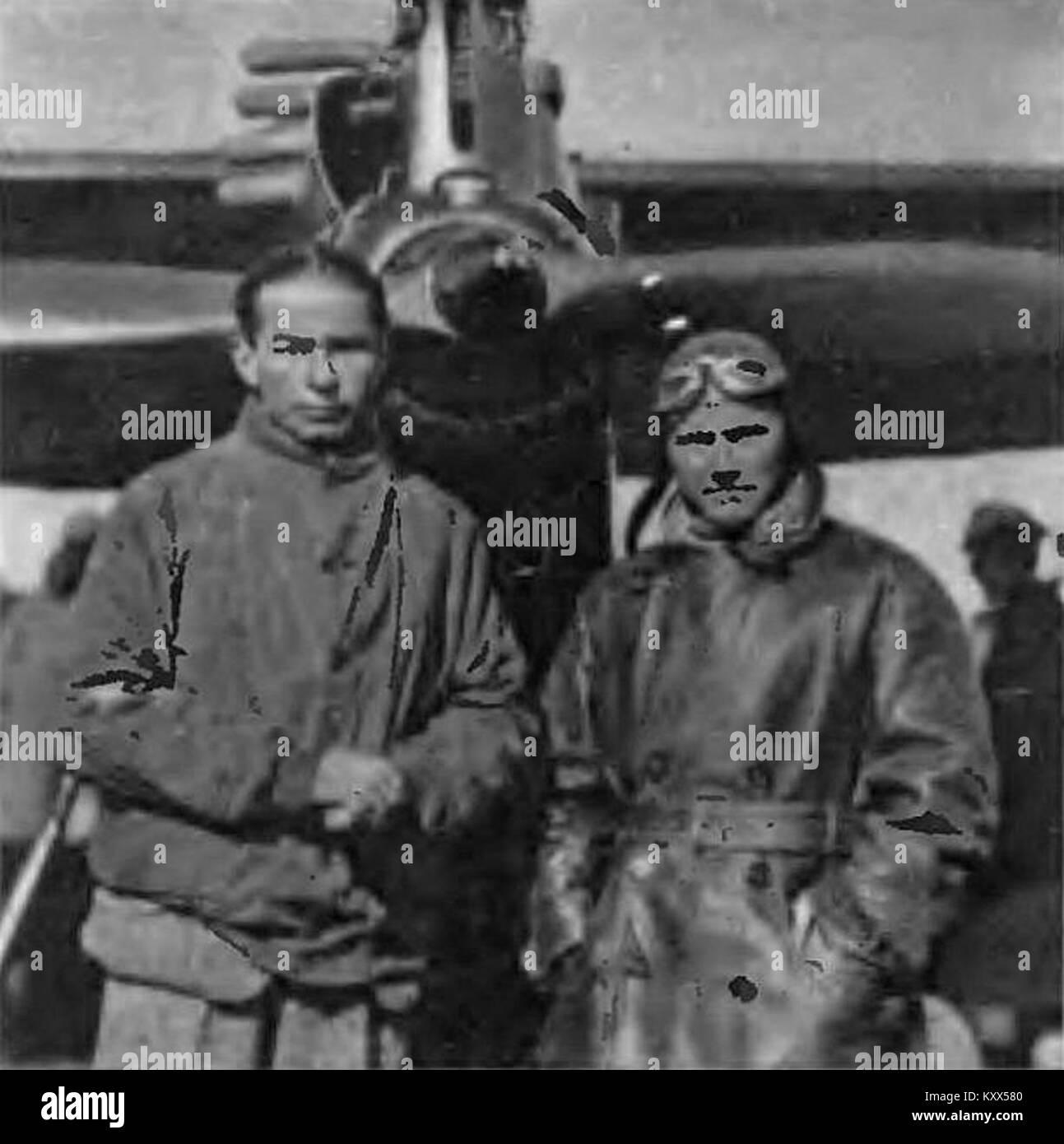 Franciszek Żwirko e Stanisław Wigura Foto Stock