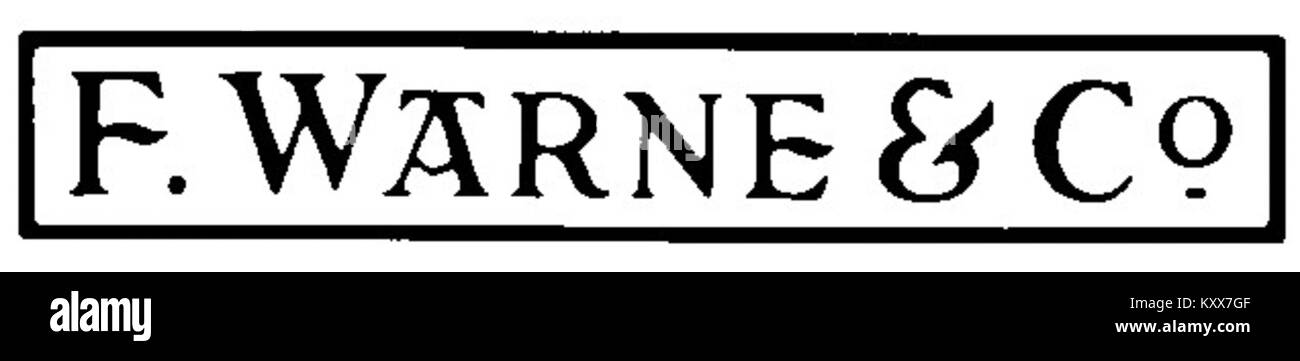 Frederick Warne & Co logo Foto Stock