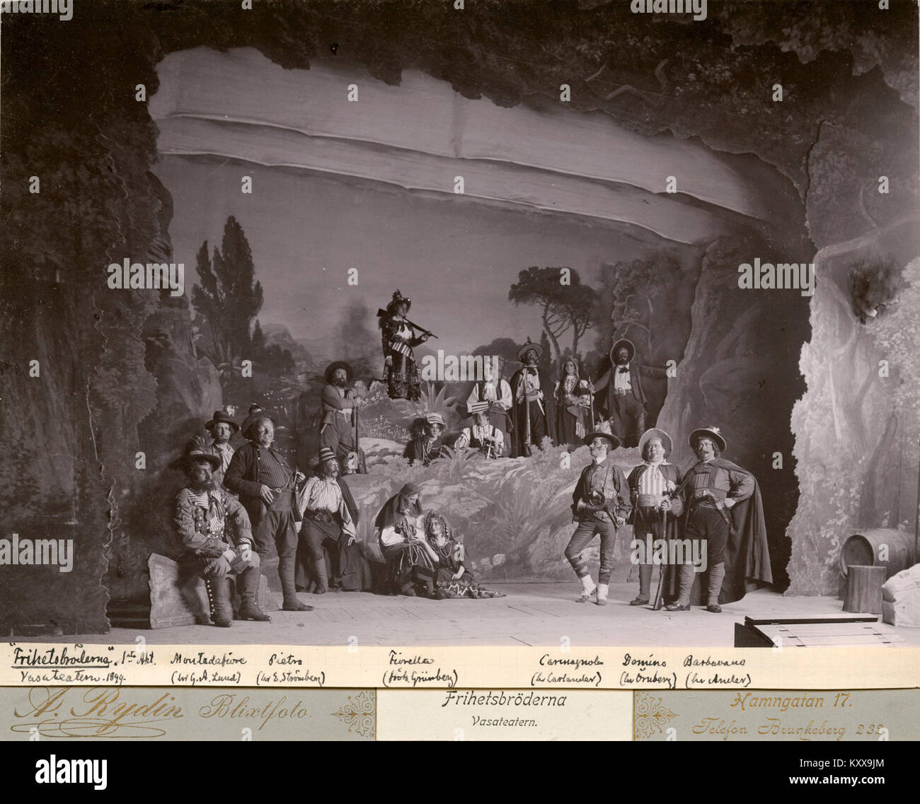 «Frihetsbröderna» si riferisce a un’organizzazione svedese del 1899 che promuove la libertà politica e sociale, che riflette i movimenti di riforma della fine del XIX secolo in Svezia. Foto Stock