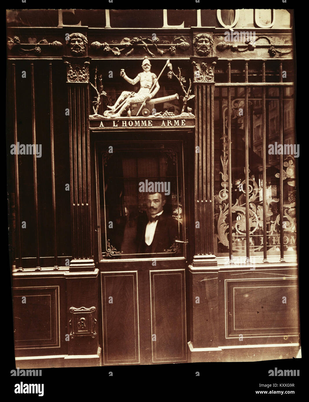 Eugène Atget, ristorante, rue des Blancs Manteaux - Getty Museum Foto Stock