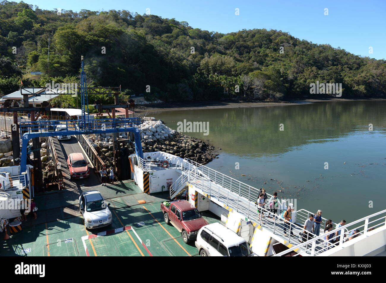 Traghetto da Puntas Arenas a Nicoya peninsula Costa Rica Foto Stock