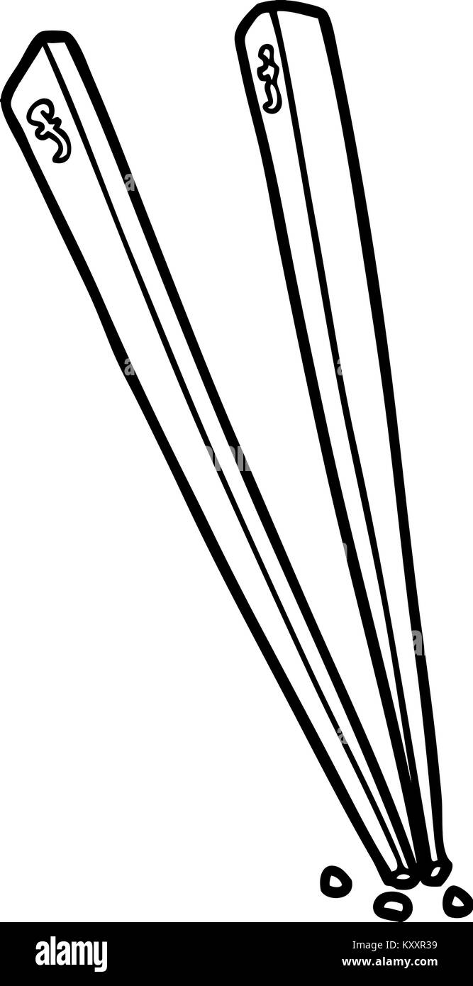 Cartoon bacchette Illustrazione Vettoriale