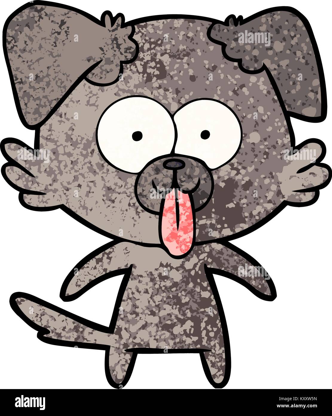 Cartoon cane con la lingua fuori Immagine e Vettoriale Alamy