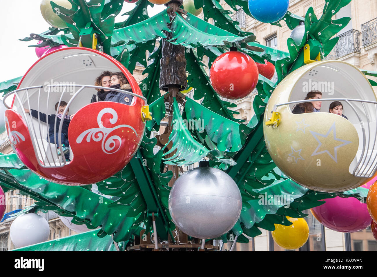 Natale,mercati,tree,ride,l'inverno,wonderland,Toulouse,francese,REPARTO DI, Haute-Garonne, regione, Occitanie, Francia,francese,l'Europa,europeo, Foto Stock