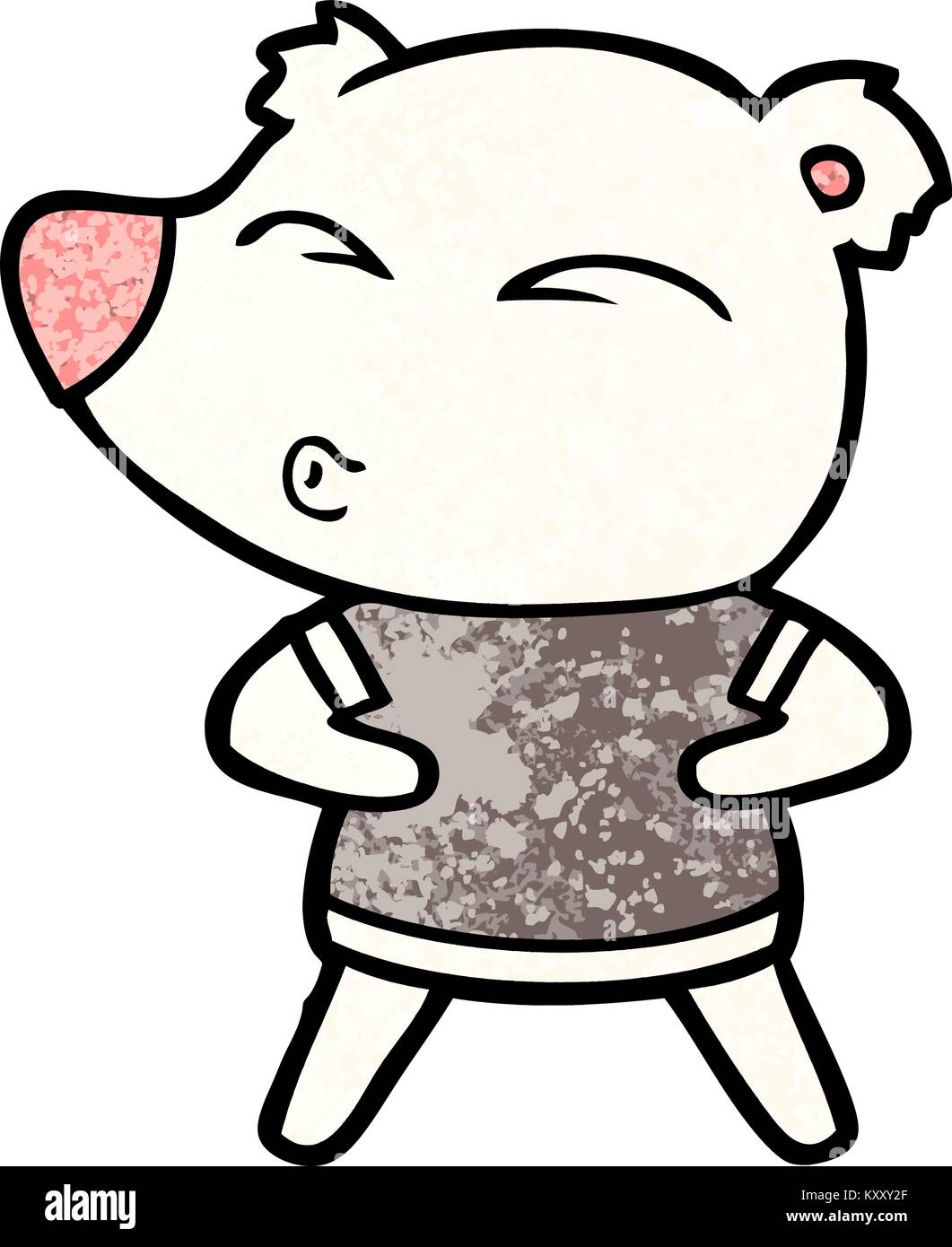 Orso polare cartoon Illustrazione Vettoriale