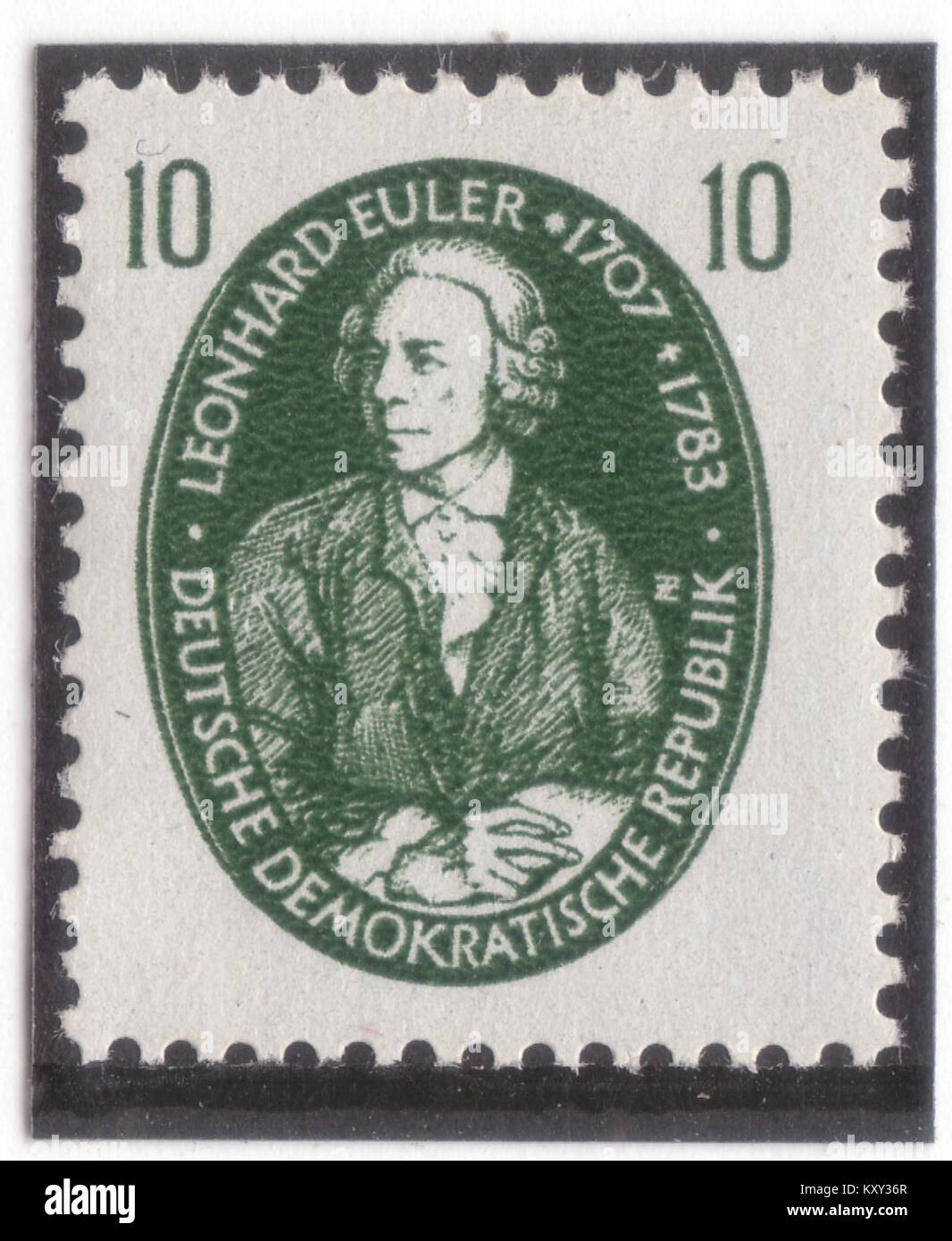 GDR-stamp Persönlichkeiten 10 1957 Mi. 575 Foto Stock