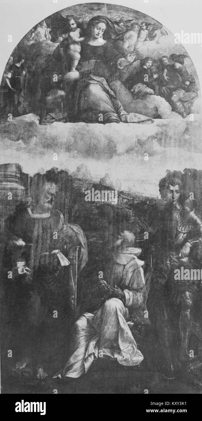 Un'opera d'arte ospitata nel Gemäldegalerie alte Meister di Dresda, catalogata come Braun 0161, parte della collezione di dipinti del Vecchio Maestro. Foto Stock