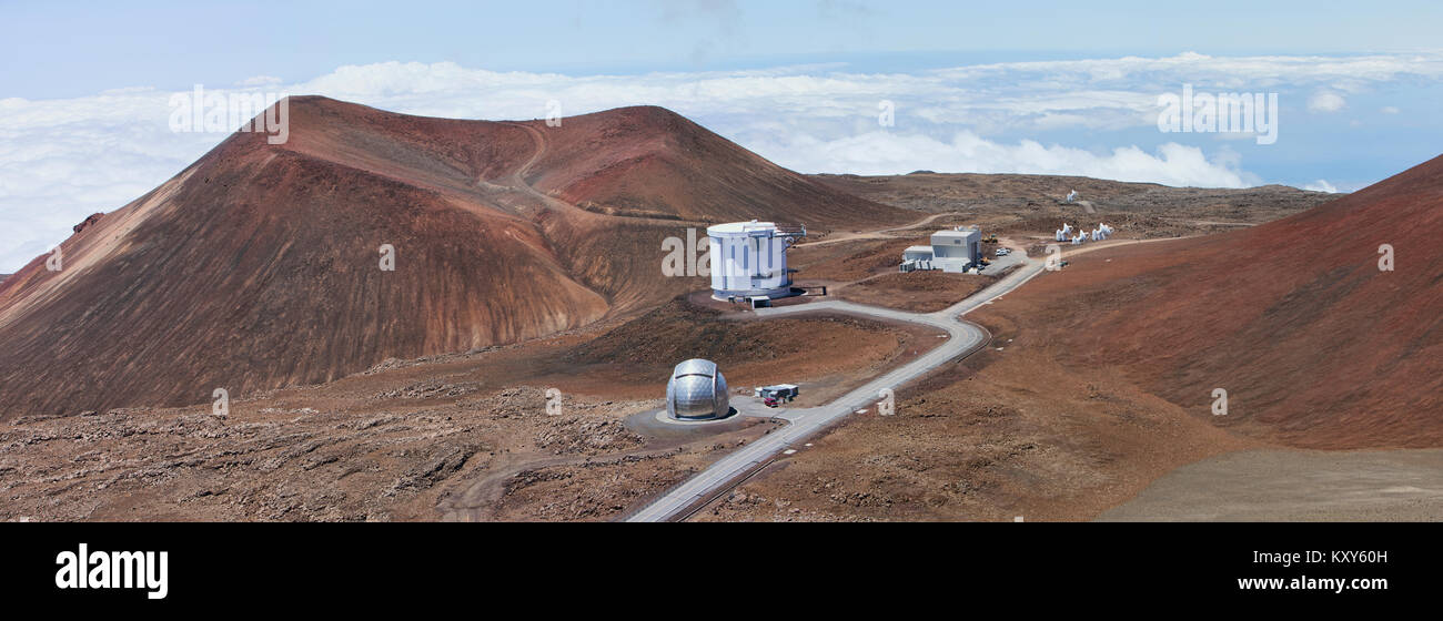 Mauna Kea observatory telescopio Hawaii. MKO, astronomico strutture di ricerca. La NASA international. La scienza, l'esplorazione e l'istruzione. Foto Stock