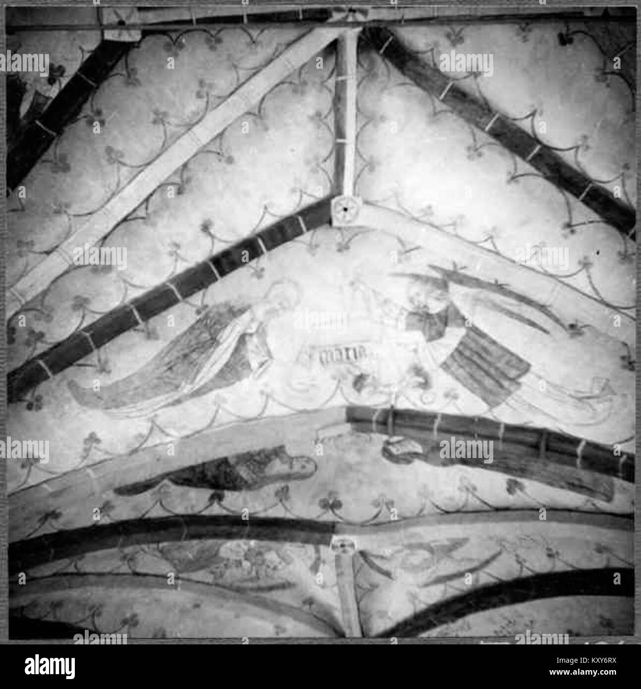 La chiesa di Gislövs in Svezia è un sito religioso storico registrato negli archivi del KMB, noto per il suo stile architettonico e l'importanza culturale nella comunità locale. Foto Stock