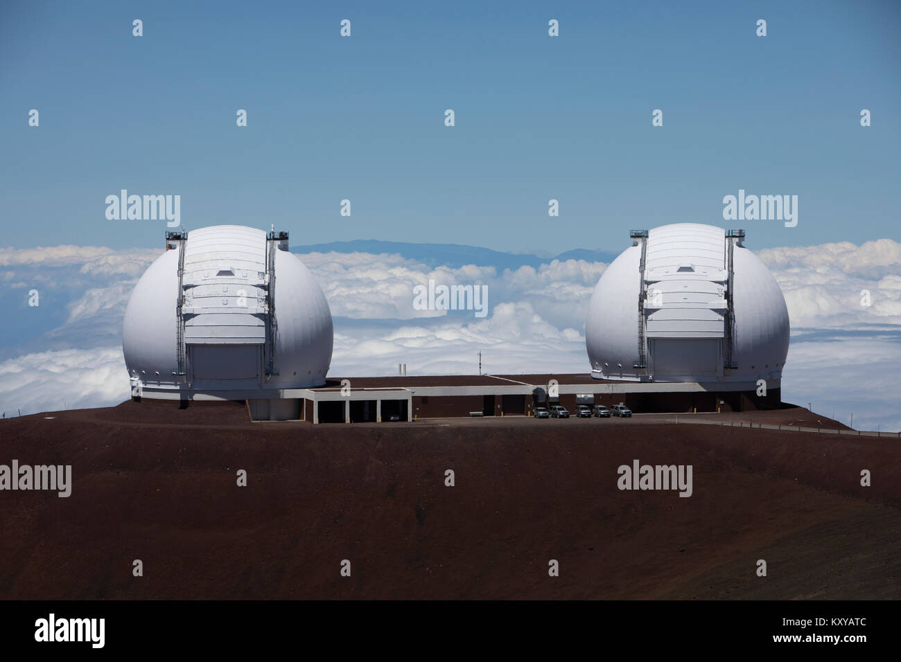 Mauna Kea observatory telescopio Hawaii. MKO, astronomico strutture di ricerca. La NASA international. La scienza, l'esplorazione e l'istruzione. Foto Stock