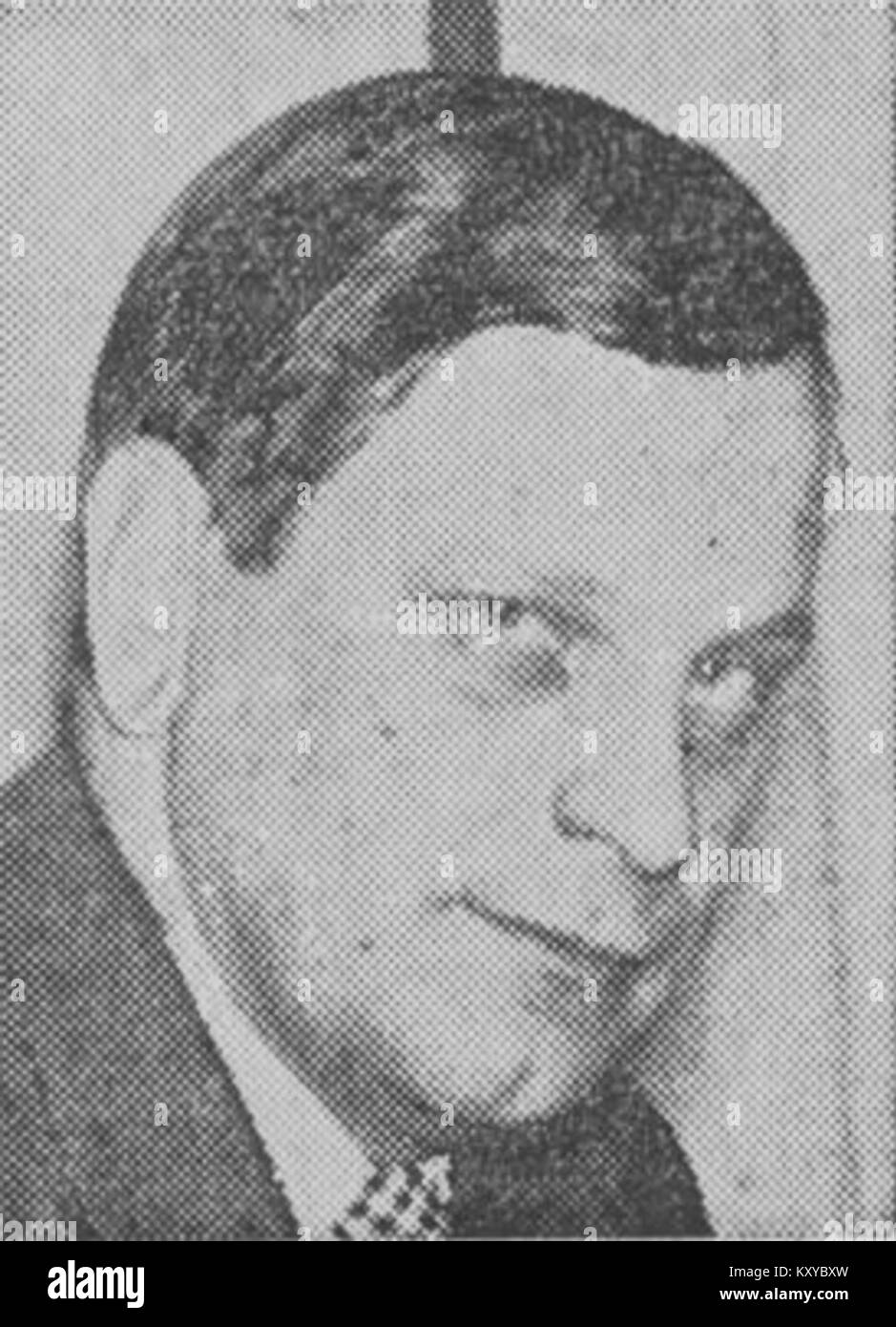 Un ritratto o un record relativo a Gunnar Wejke, che documenta un individuo di rilevanza storica o culturale in Svezia. Foto Stock