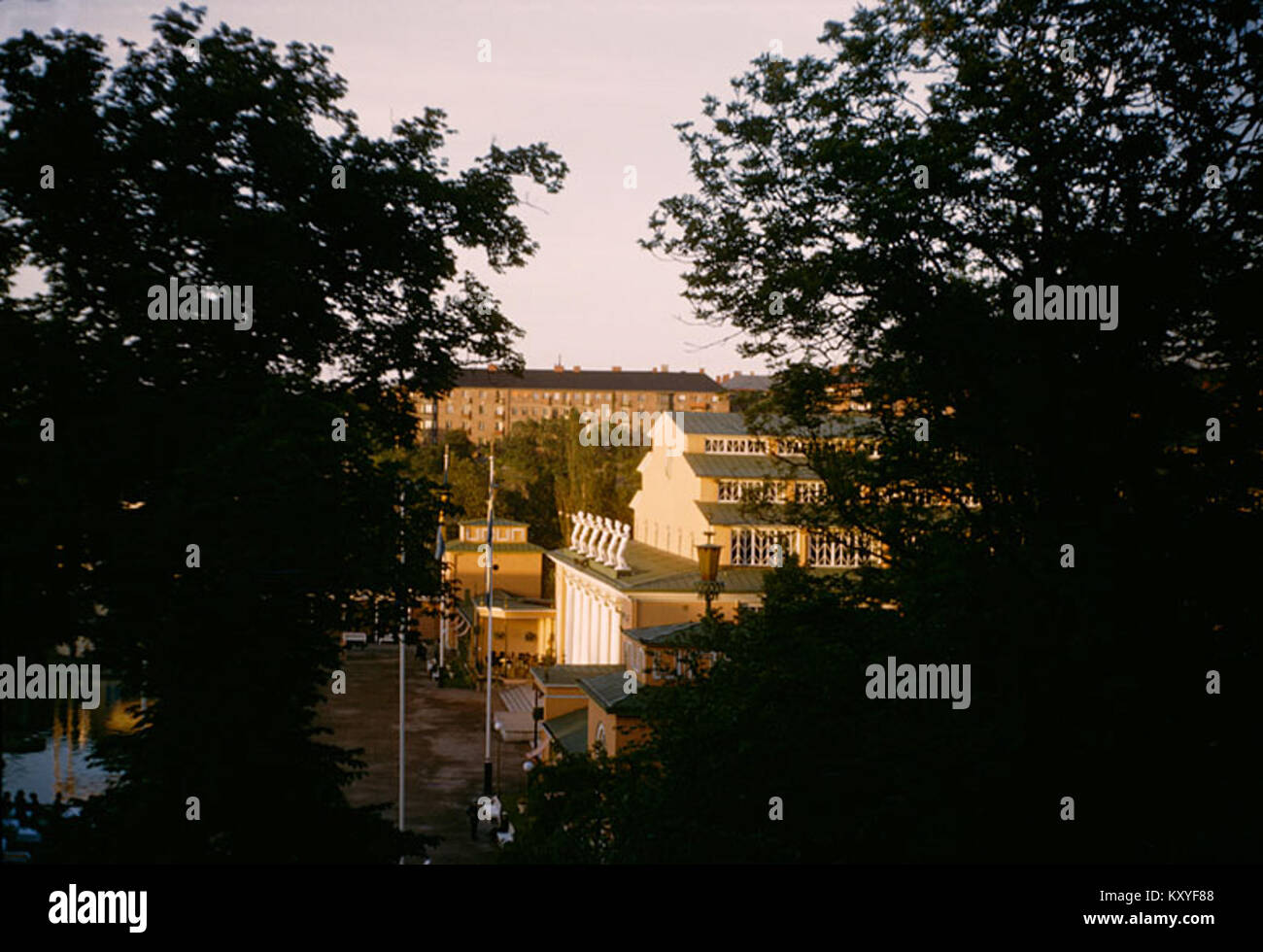 Immagine di Göteborg, Svezia, che mette in evidenza il porto, le zone industriali, i punti di riferimento culturali, e ruolo come centro economico e urbano in Scandinavia. Foto Stock