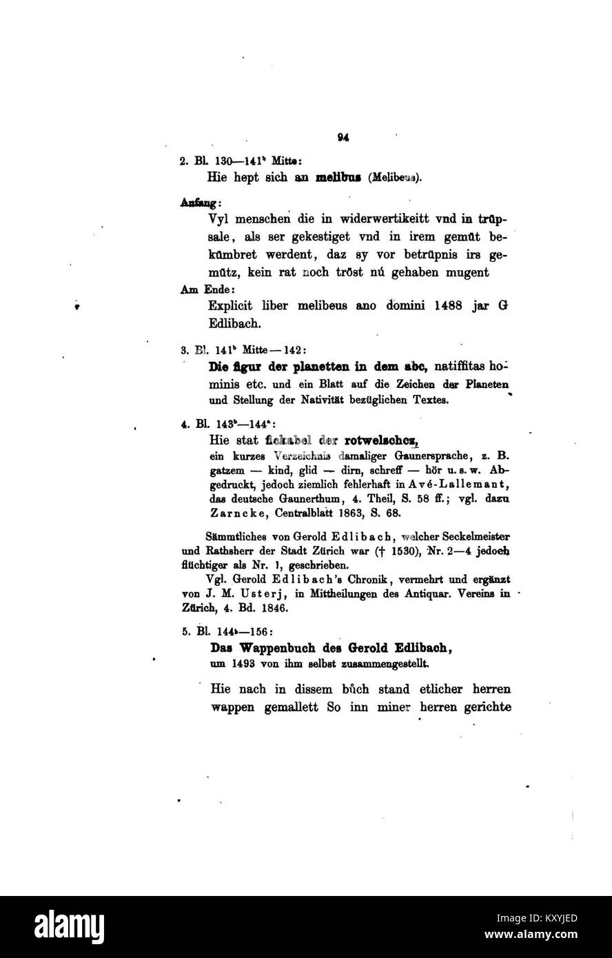 Il manoscritto numero 108 della Fürstenbergische Hofbibliothek di Donaueschingen è un codice tardo-medievale con iniziali miniate, testo latino e pagine pergamene rilegate in pelle che mostrano segni di usura storica. Foto Stock