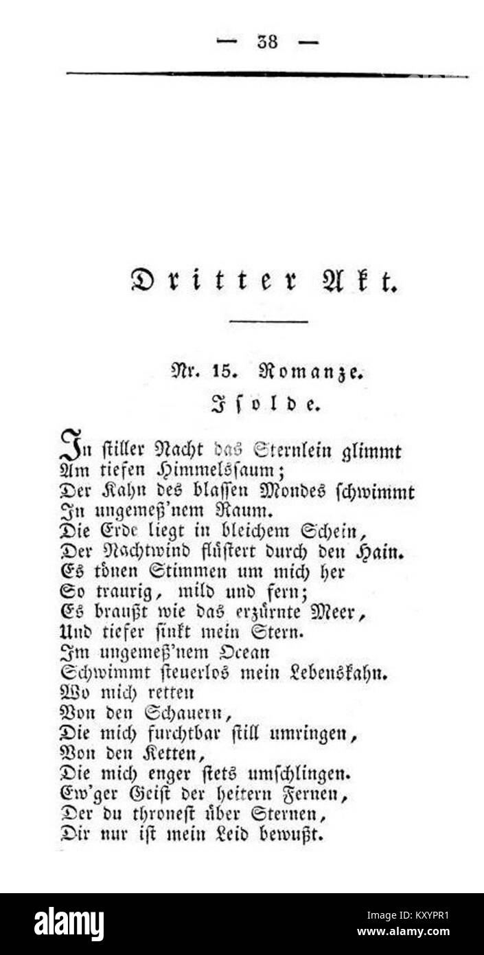 Der Vampyr è un'opera tedesca del XIX secolo di Heigel & Lindpaintner. Ambientata in un'atmosfera gotica, l'opera esplora temi sovrannaturali, in particolare i vampiri. La musica oscura e inquietante completa gli elementi horror dell'opera, consolidando il suo posto nelle tradizioni dell'opera gotica e romantica. Foto Stock