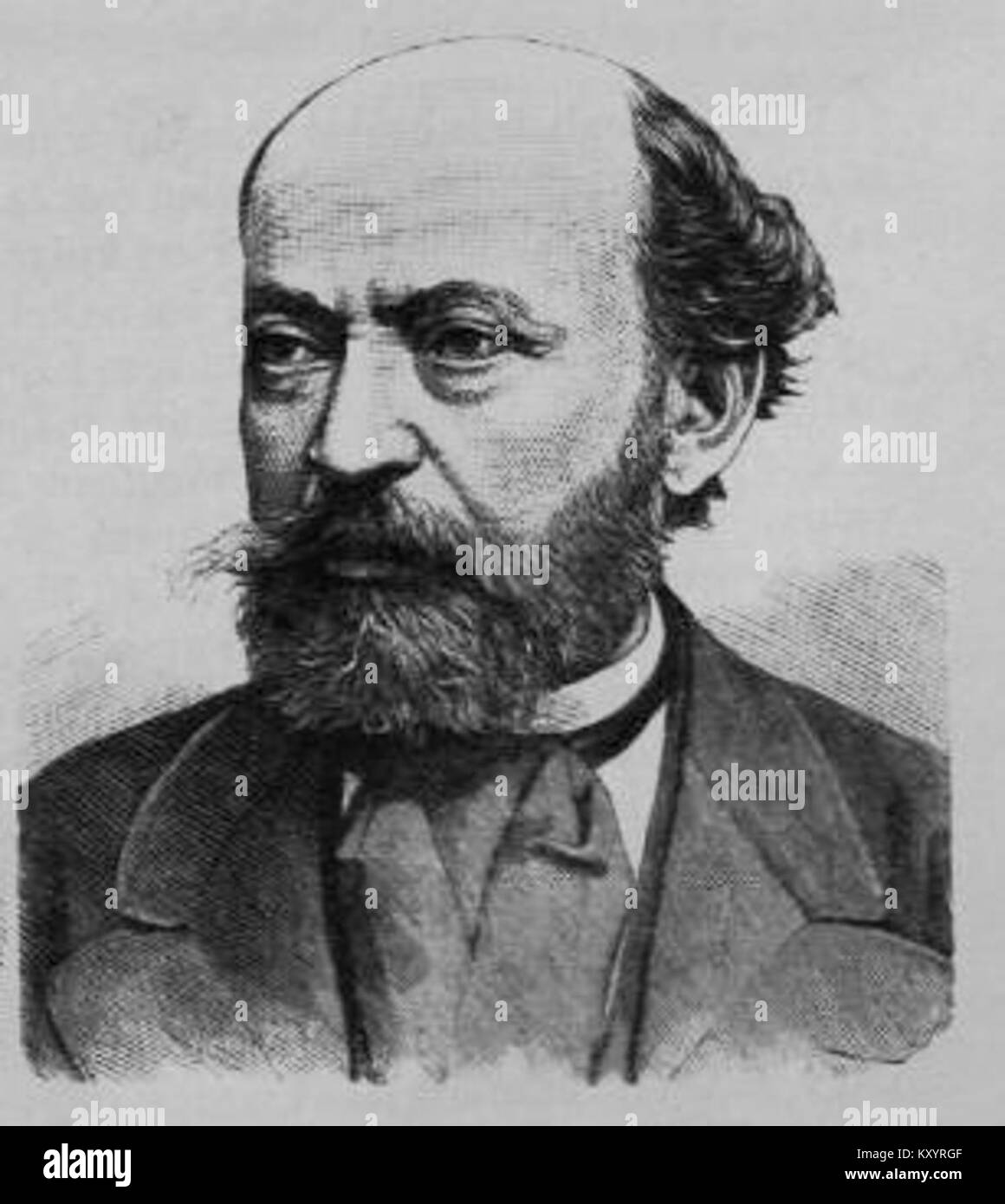 Helfy Ignác (1830–1897) è stato un politico e scrittore ungherese, membro del Parlamento ungherese. Nacque a Szamosújvár e morì a Budapest. Foto Stock