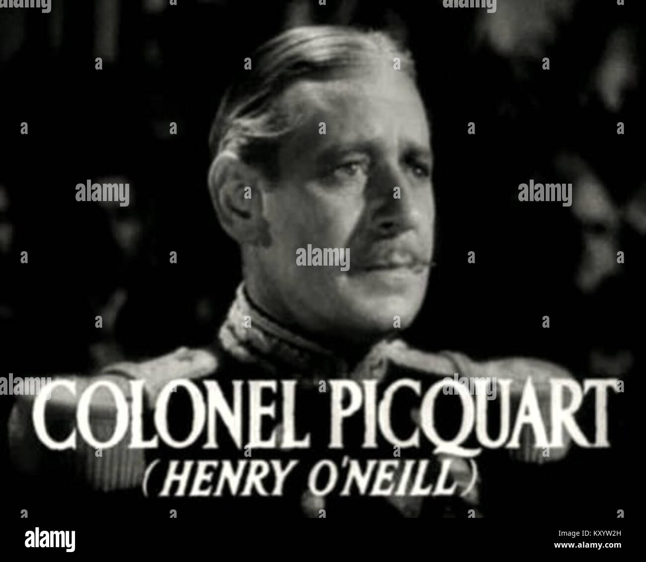 Henry o'Neill è apparso nel trailer del film del 1937 "la vita di Emile Zola", interpretando un ruolo di supporto in questo dramma biografico americano sullo scrittore francese Émile Zola. Foto Stock