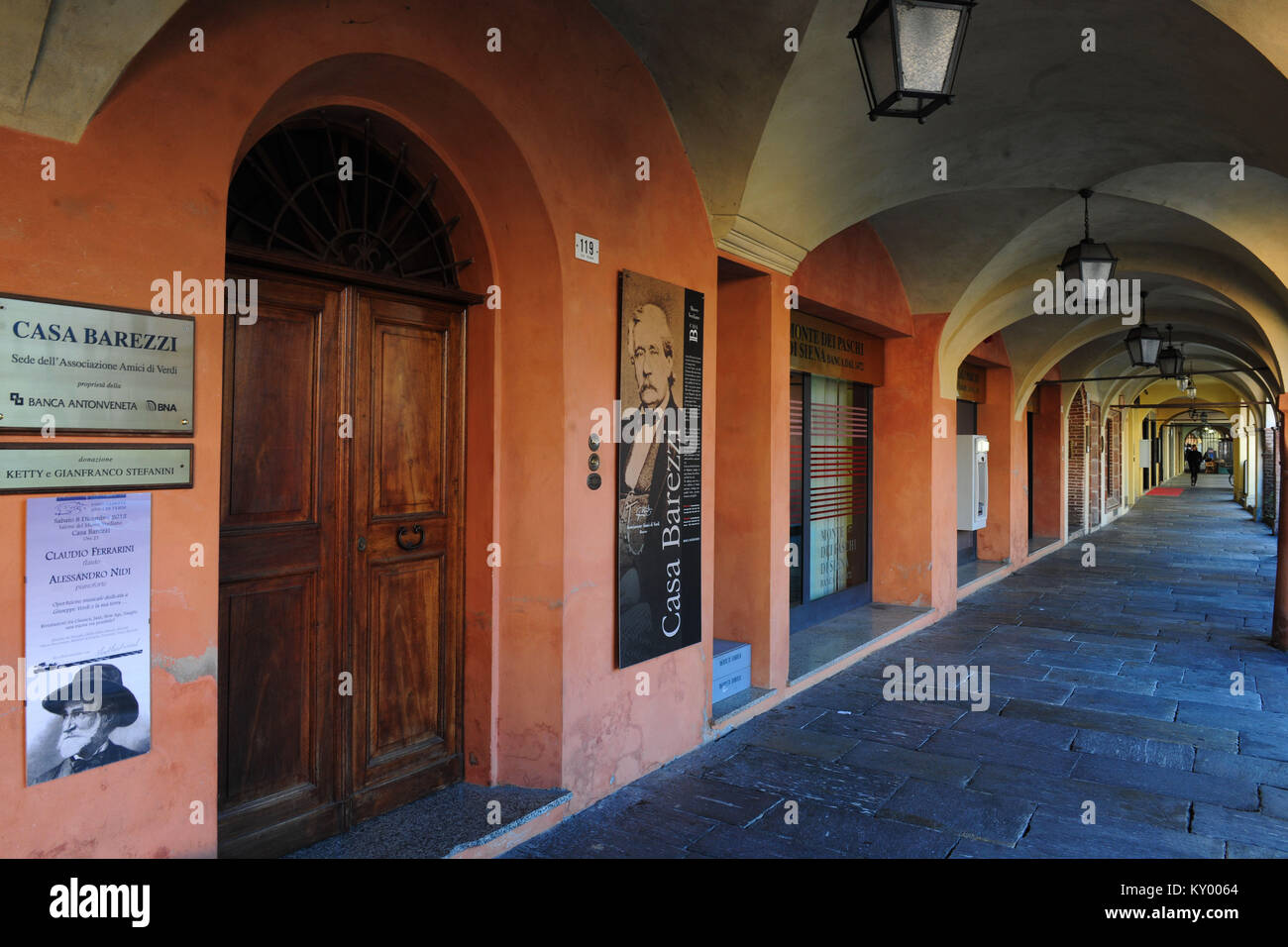 Antonio Barezzi, suocero, Giuseppe Verdi, Casa Barezzi, 2012, Busseto, Italia Foto Stock
