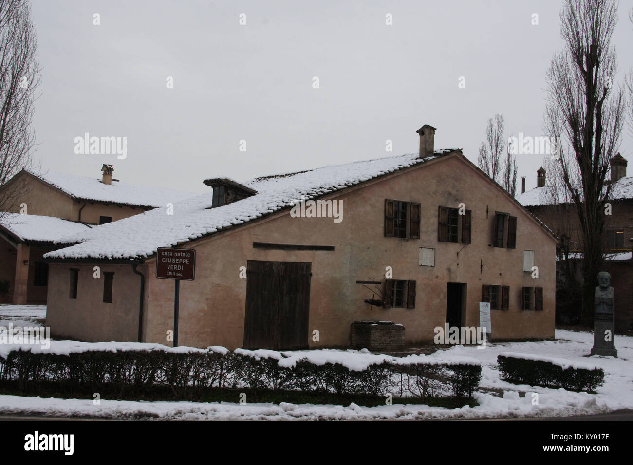 Casa, 2013, Roncole Verdi, Busseto, Italia. Foto Stock