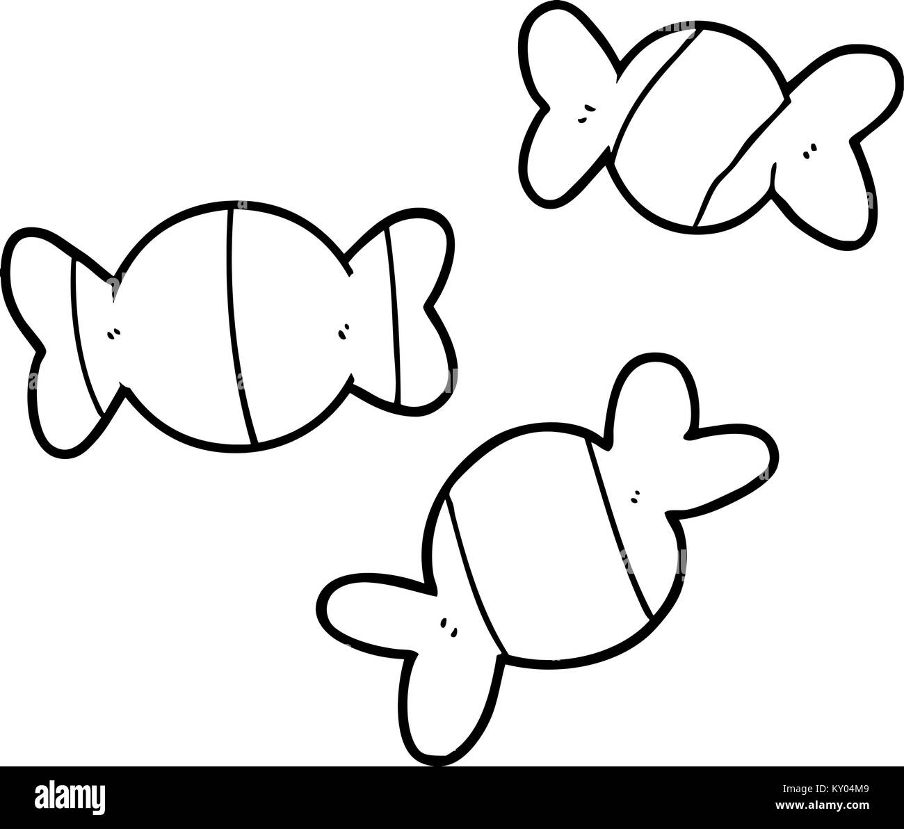 Cartoon avvolto candy Illustrazione Vettoriale