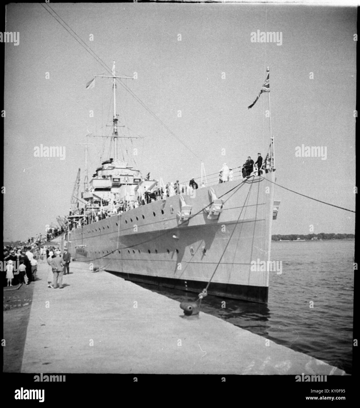 HMS Norfolk a Montreal 1934 3398861 LAC Foto Stock