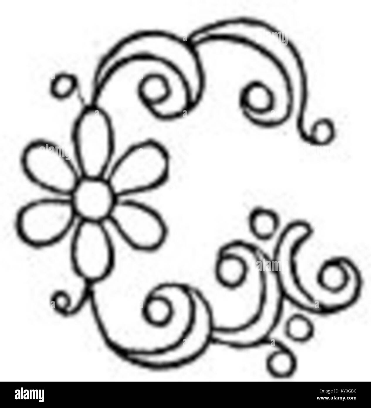 Questa immagine mostra un design stilizzato della lettera C, probabilmente realizzato con un carattere decorativo o artistico. Enfatizza la bellezza e la precisione del design tradizionale delle lettere. Foto Stock