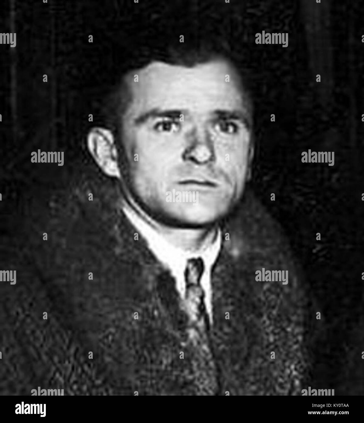 Feliks Stamm, una figura sportiva di rilievo, ha partecipato alla partita di pugilato Polonia-Svezia del 1934 a Stoccolma, segnando un momento storico negli sport internazionali. Foto Stock