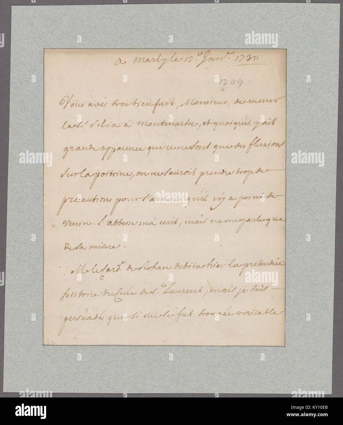 Un ritratto di André Hercule de Fleury, un cardinale e statista francese che servì come primo ministro sotto il re Luigi XV, noto per la sua influenza politica e diplomatica nella Francia del XVIII secolo. Foto Stock