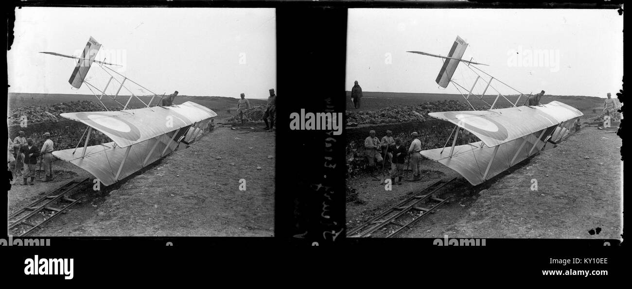 Fleury. Escadrille V. 114. Voisin démoli - Fonds Berthelé - 49FI676 Foto Stock