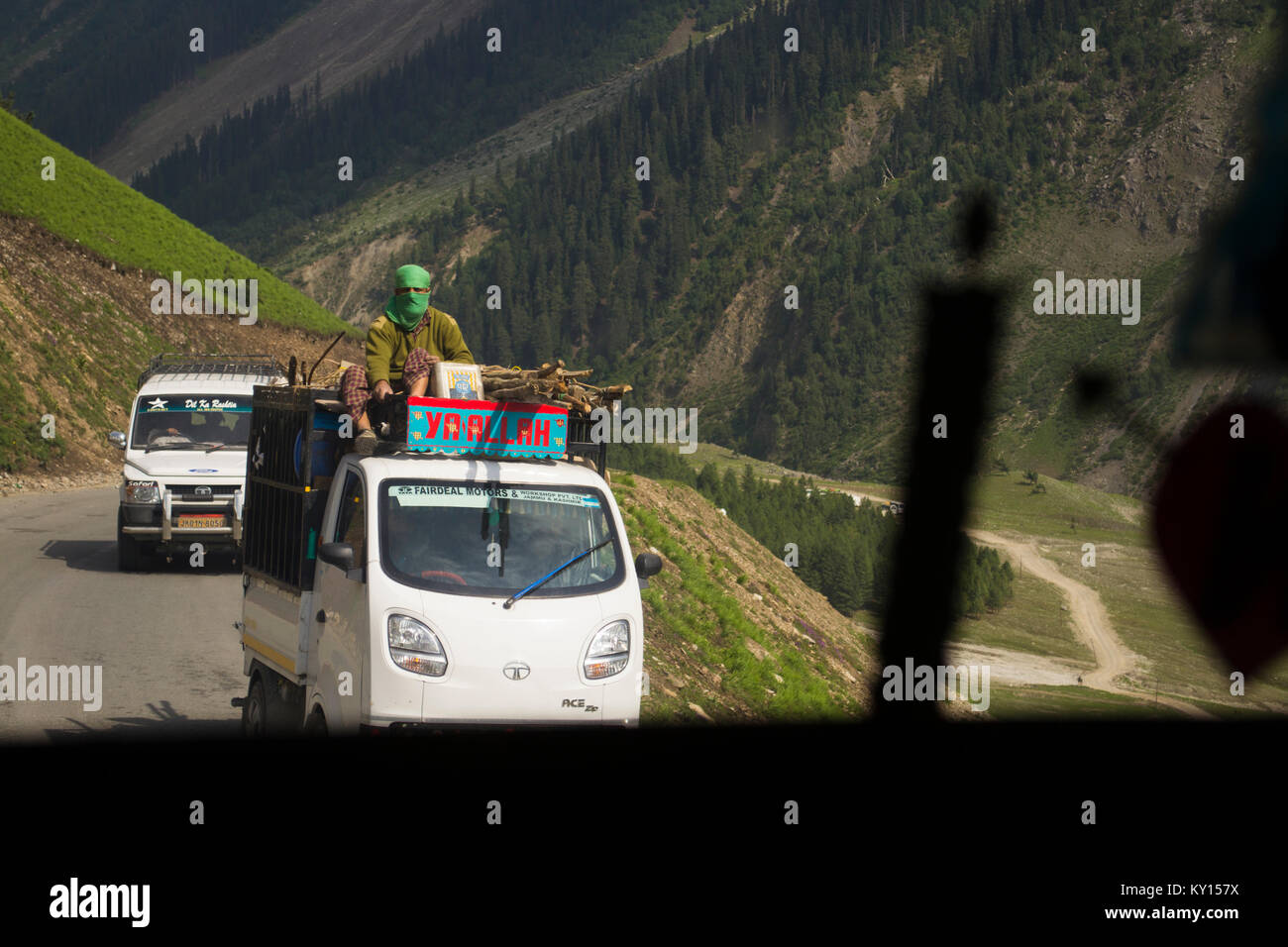 Jammu e Kashmir in India. Sull'autostrada Srinagar-Leh Foto Stock