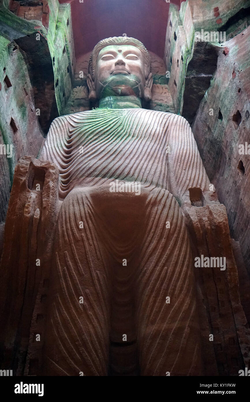 LESHAN, Cina - circa nel maggio 2017 Buddha in Oriental buddha park Foto Stock