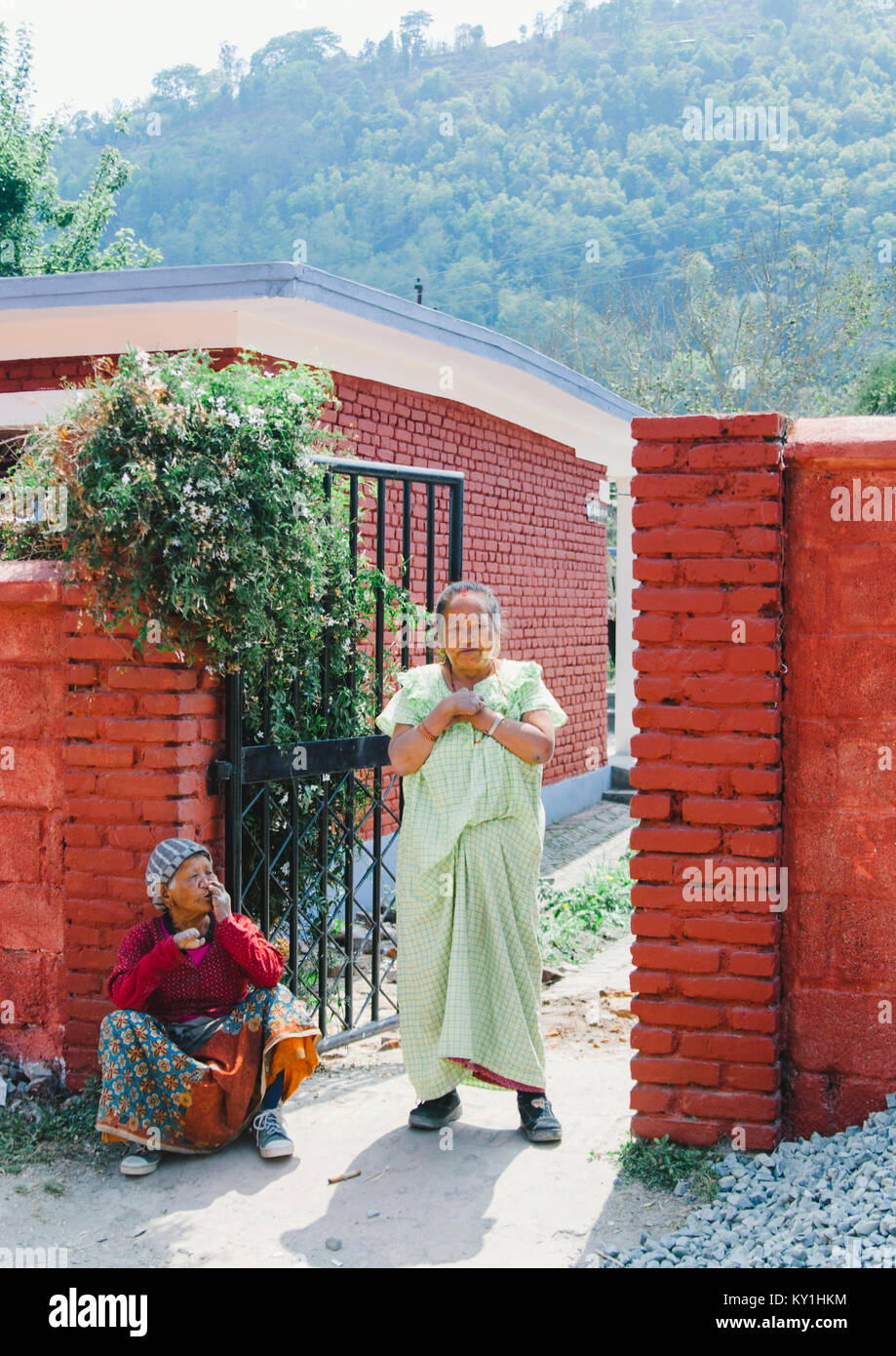 La lebbra il Nepal Foto Stock