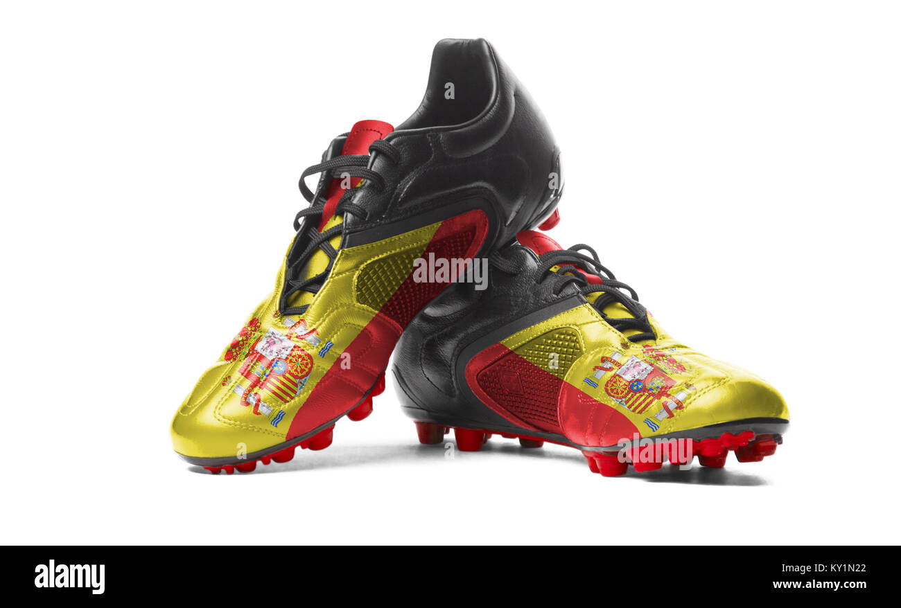 Scarpe da calcio. Scarpe da calcio. Foto Stock