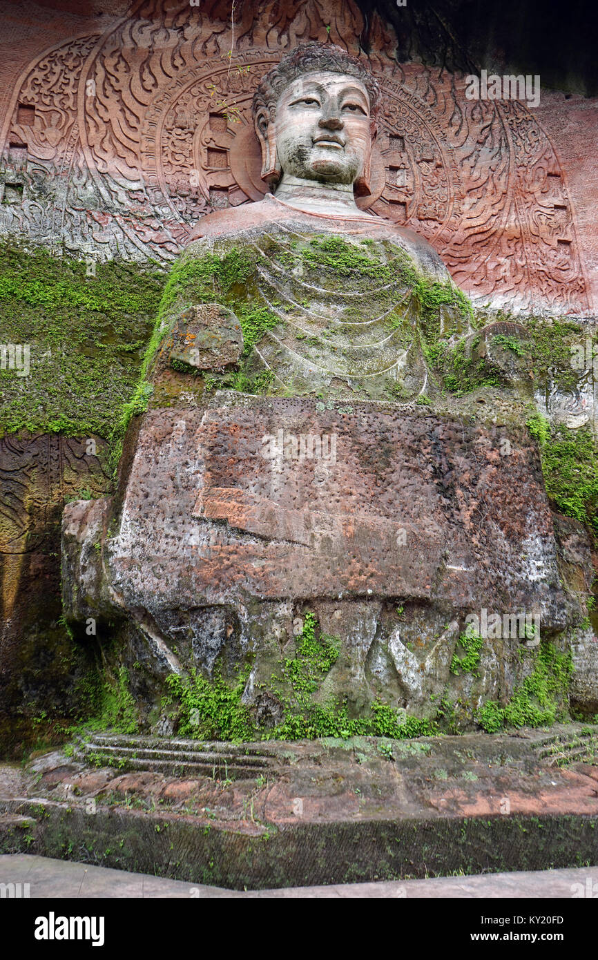 LESHAN, Cina - circa nel maggio 2017 Big Buddha in Oriental Buddha Park Foto Stock