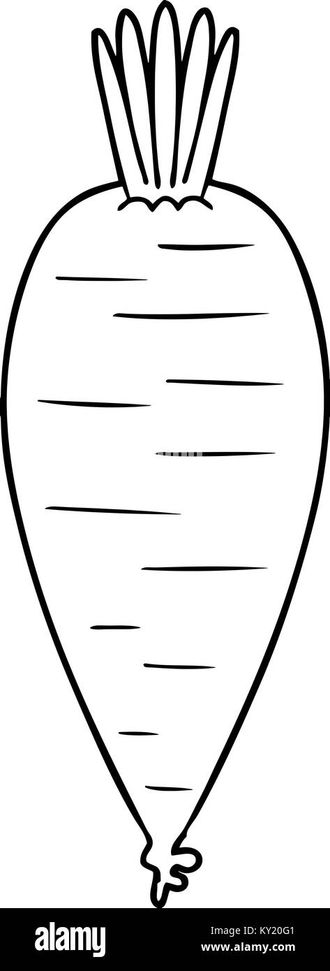 carota del fumetto Illustrazione Vettoriale