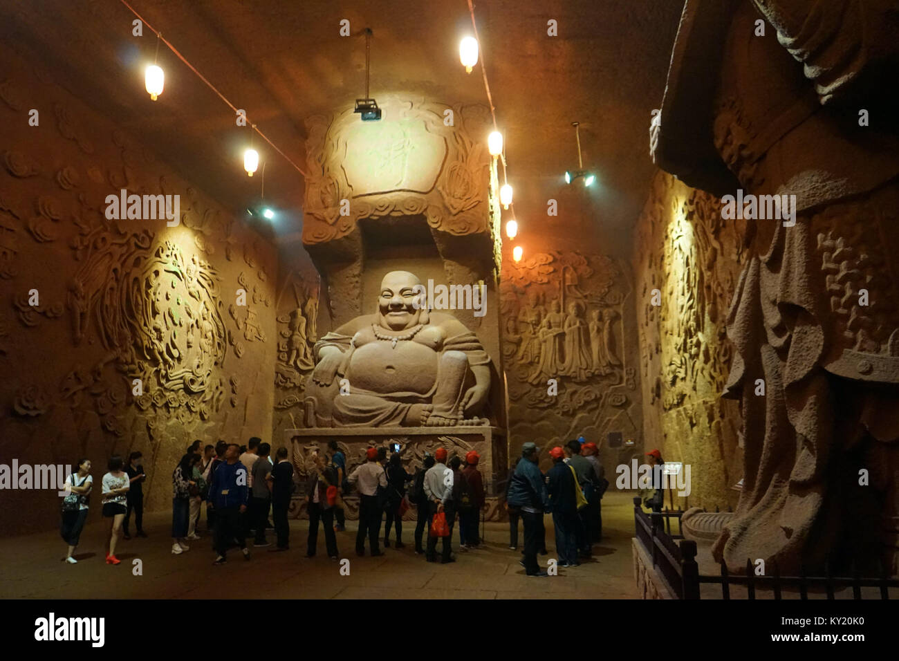 LESHAN, Cina - circa nel maggio 2017 Big Buddha in Oriental Buddha Park Foto Stock