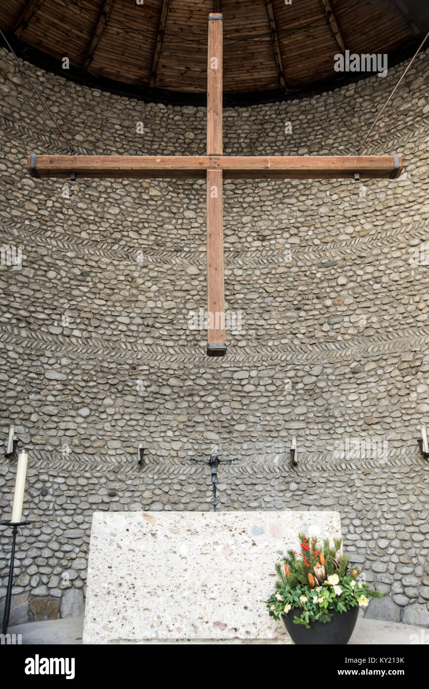 Cattolica agonia mortale di Cristo a cappella memoriale del campo di concentramento di Dachau Foto Stock