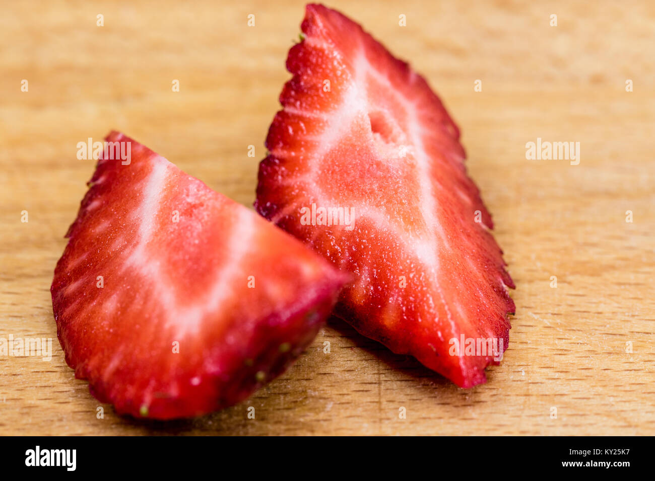Texture di fragola shot Foto Stock