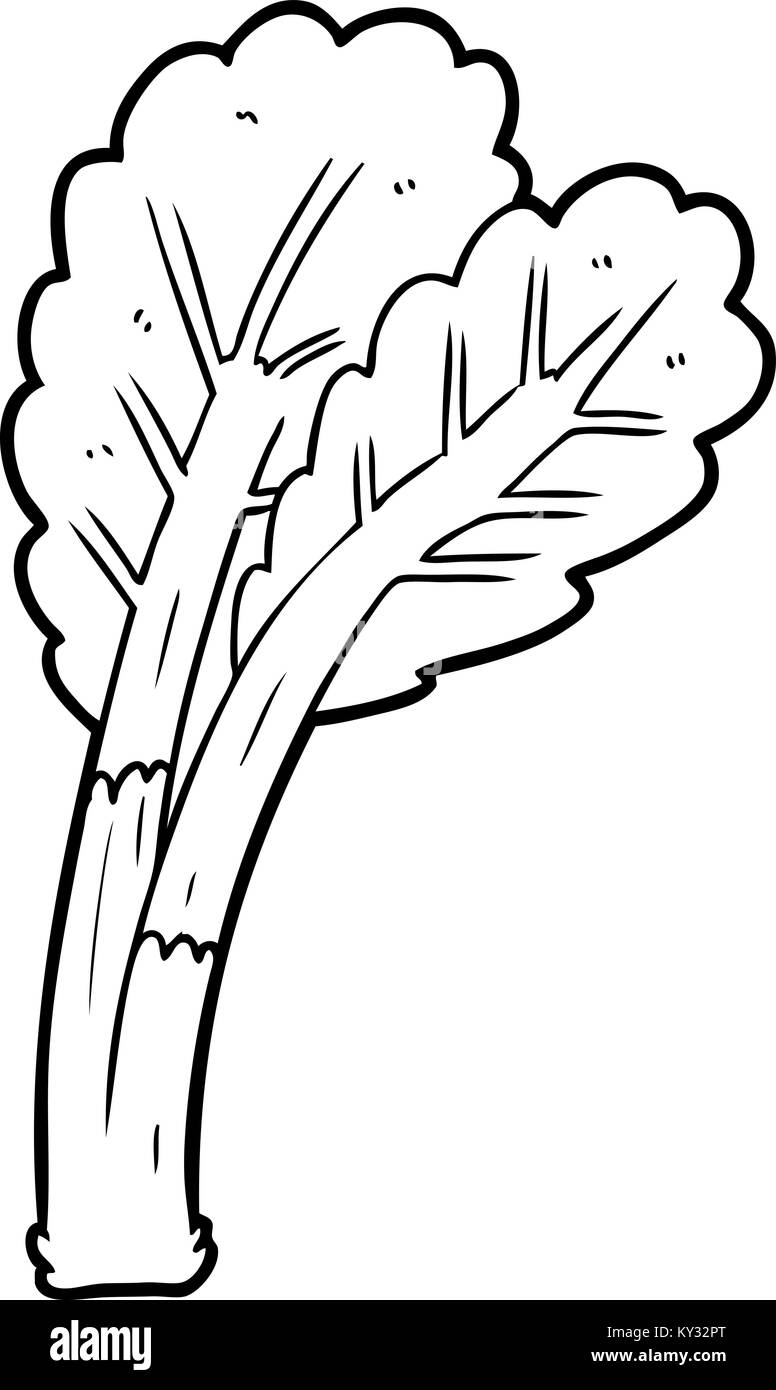 Cartoon rabarbaro Illustrazione Vettoriale