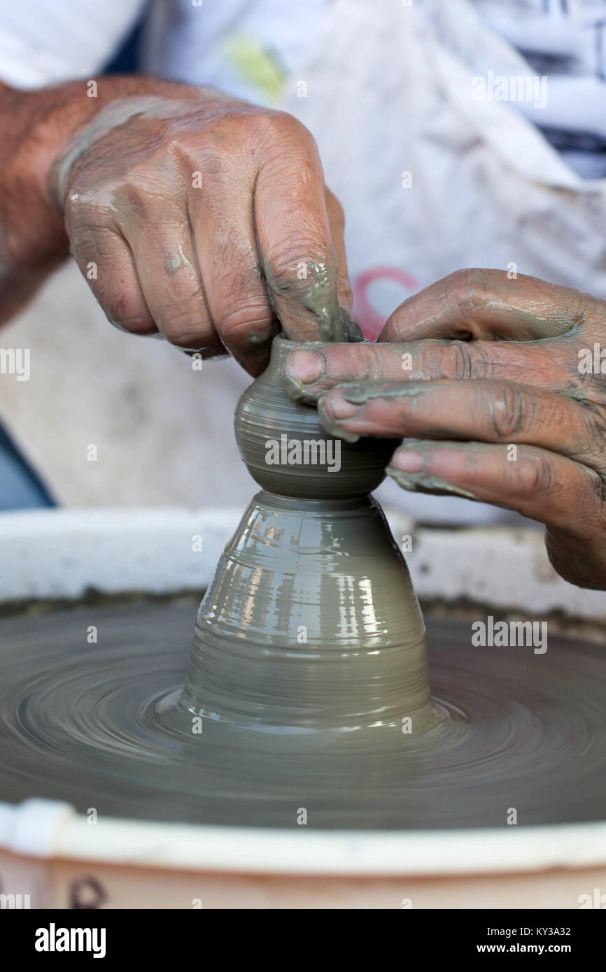 Tradizionali terraglie di argilla Foto Stock