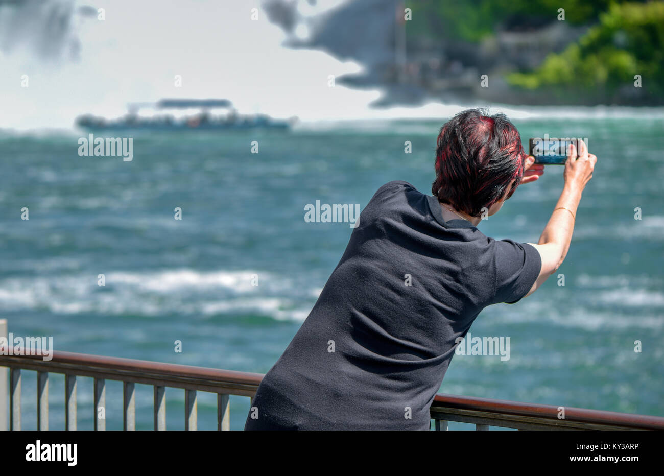 Fotografie di Rhein cascata Foto Stock