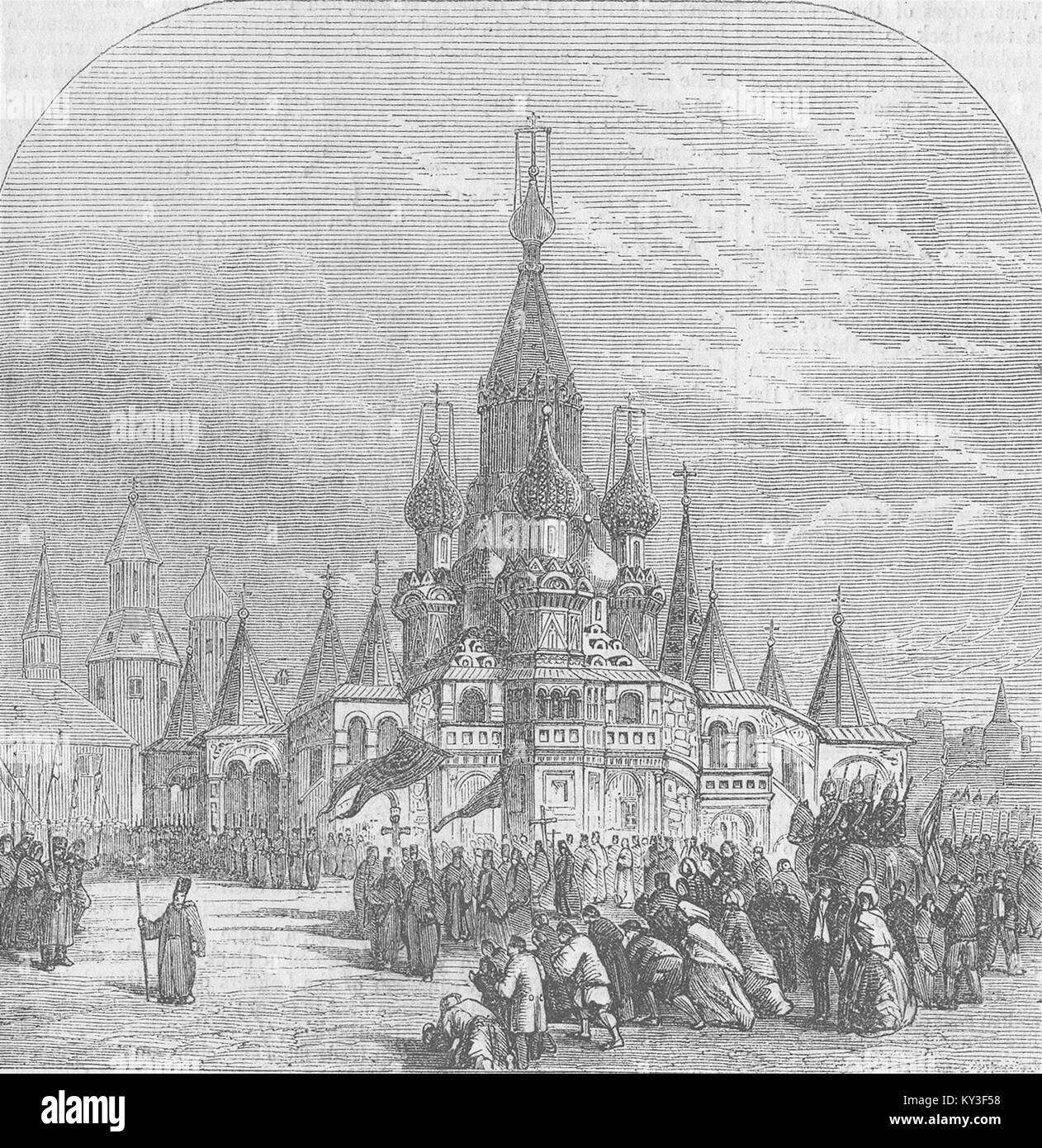 La RUSSIA Chiesa di William felice, Mosca 1856. Tempi illustrato Foto Stock