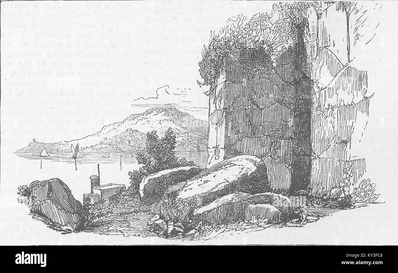 Italia parte di pareti di Ausidonia 1877. Illustrated London News Foto Stock
