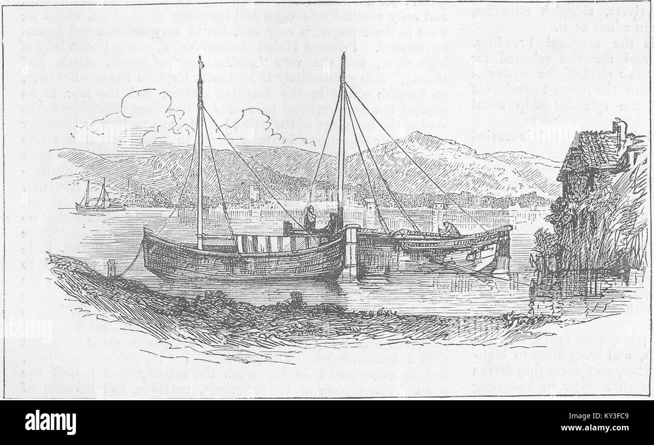 Italia Monte Leone da Castiglione della Pescaja 1877. Illustrated London News Foto Stock