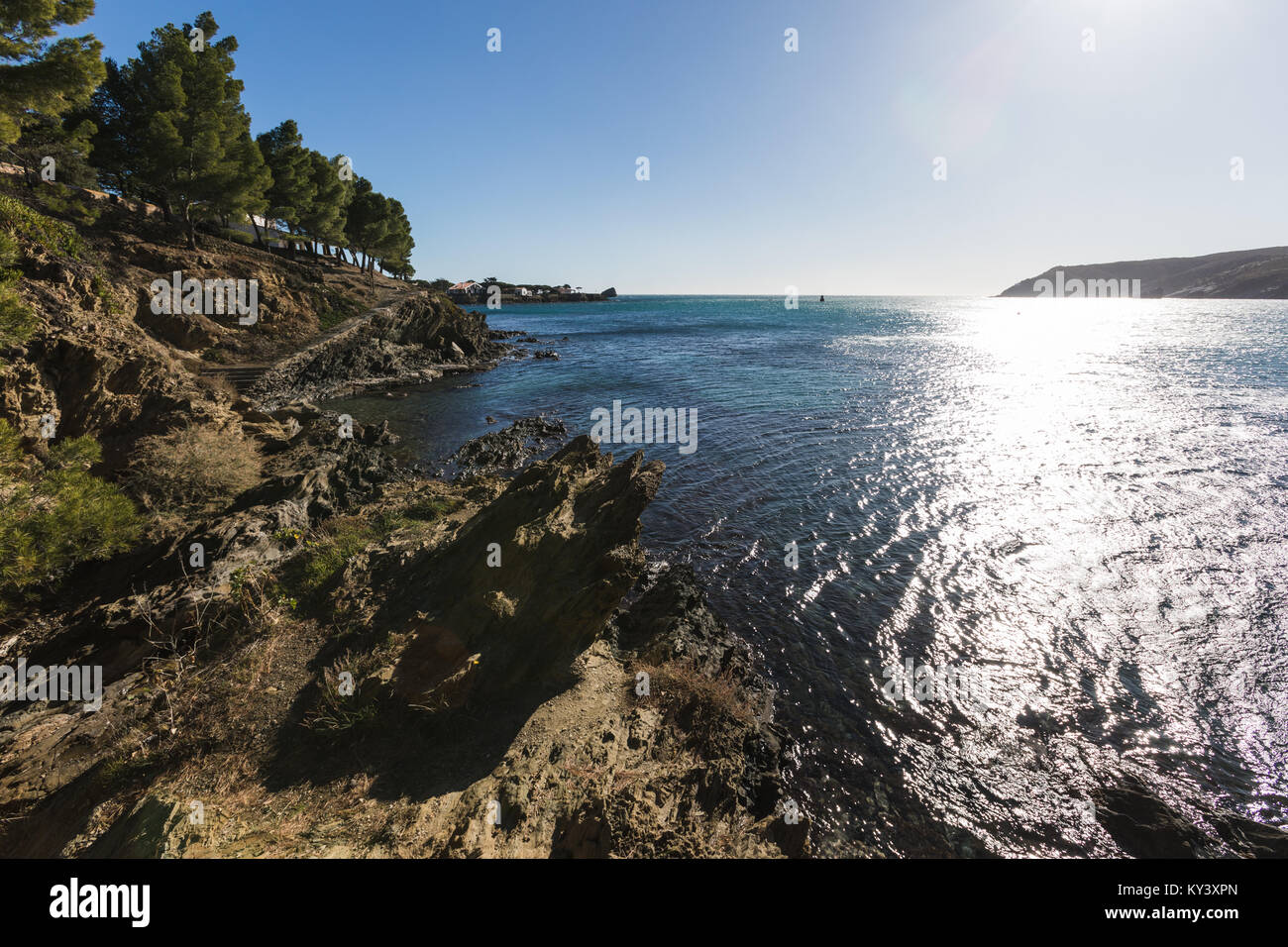 Questo esclusivo paradiso geologico nella parte settentrionale della provincia di Girona, in Catalogna, offre al visitatore un surreale paesaggio lunare Foto Stock