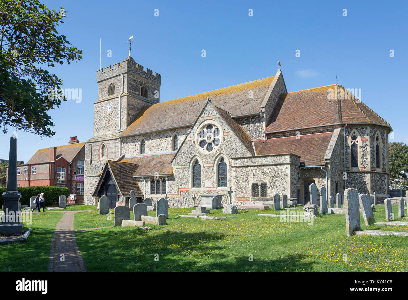 St Leonard, Chiesa Lane, Seaford, East Sussex, England, Regno Unito Foto Stock