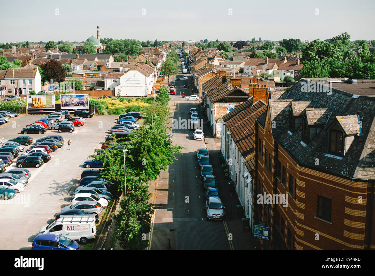 Peterborough cityscape. Foto Stock