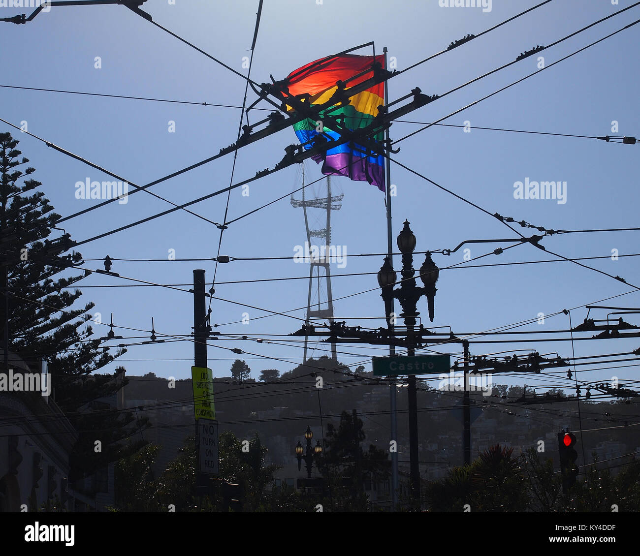 Gay Pride, Castro Street di San Francisco Foto Stock
