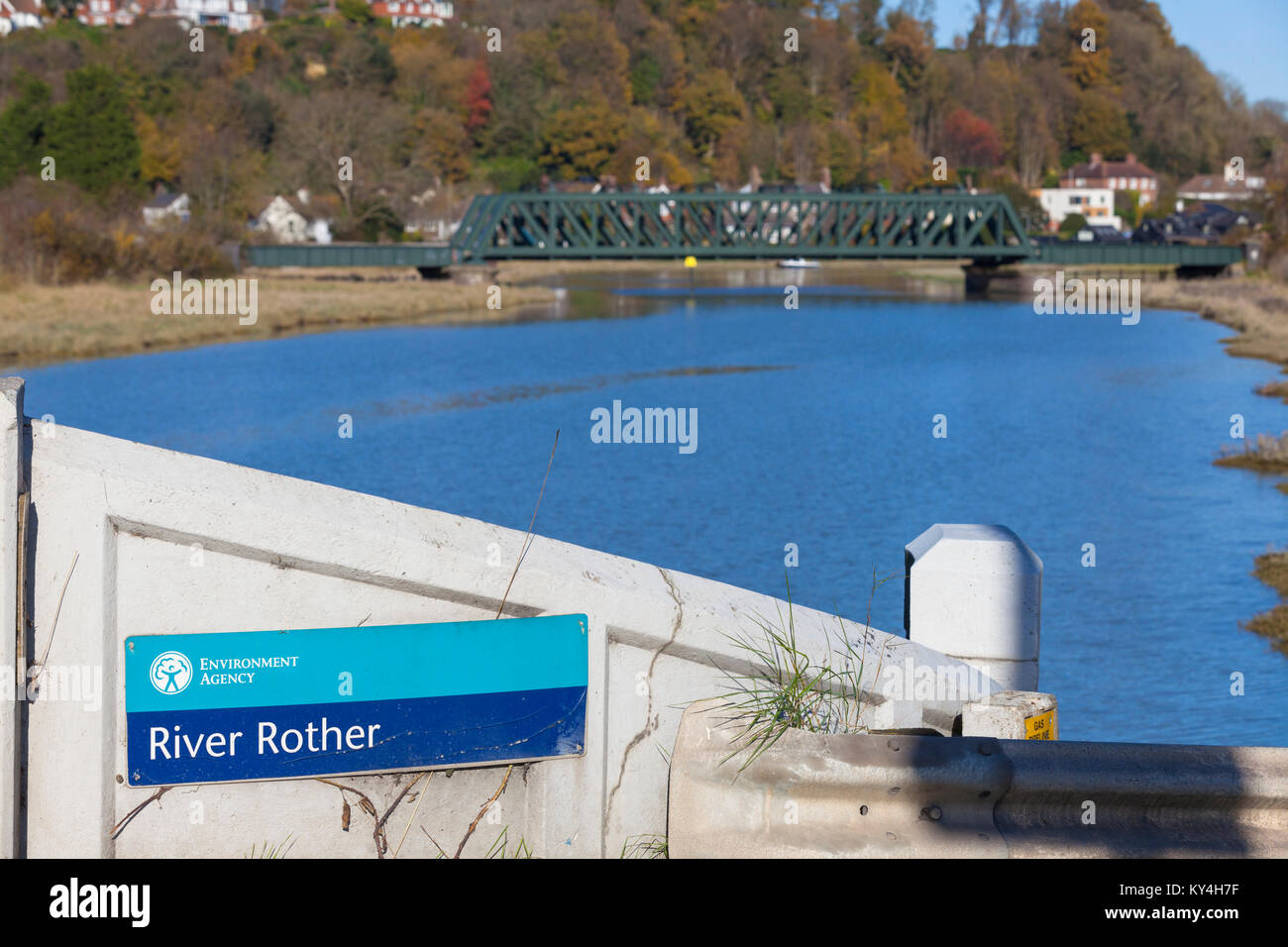 Fiume Rother, Rye Regno Unito Foto Stock