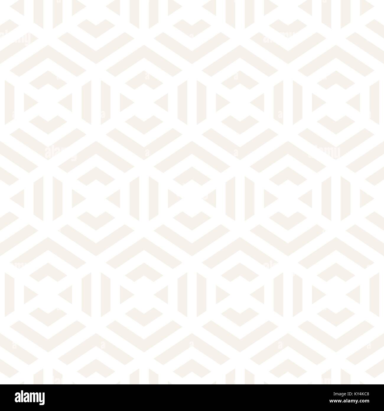 Vector seamless strisce sottili pattern. Moderno ed elegante con texture trellis monocromatica. Ripetere geometrica griglia esagonale. Semplice traliccio graphic des Illustrazione Vettoriale
